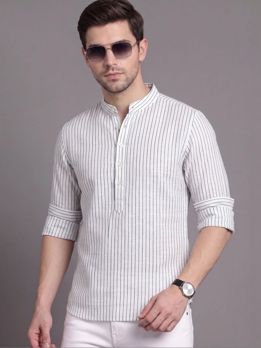 MAAHI FABS Men Striped Kurta