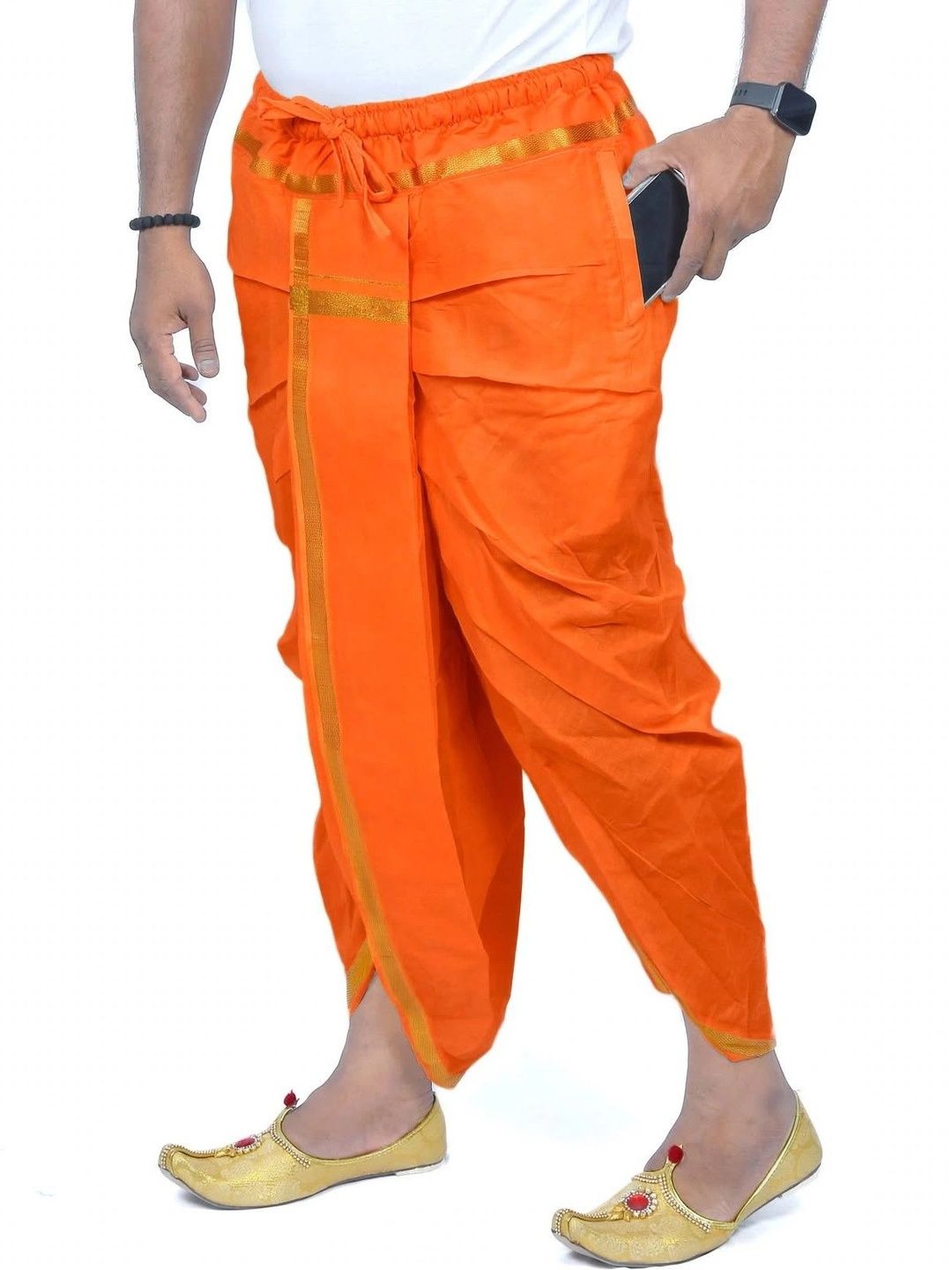 TUNI MANI Men Cotton Dhoti Dhotis