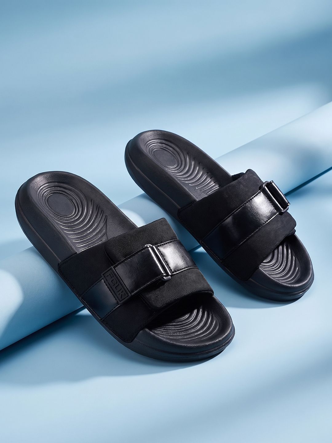 FCUK Men Textured Sliders