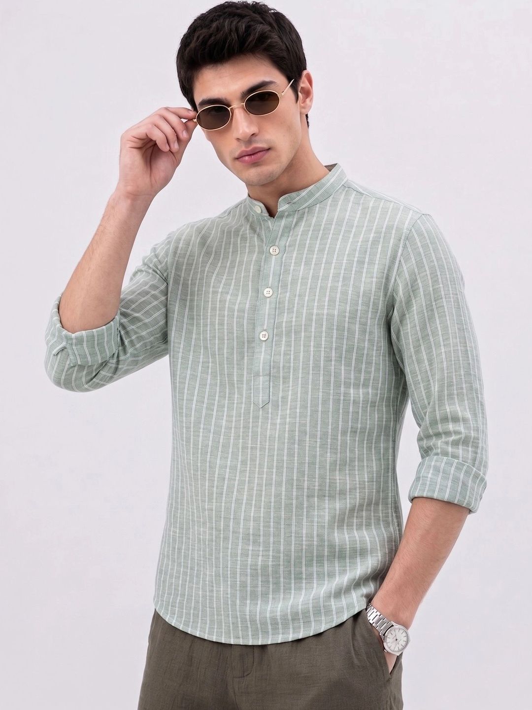 MAAHI FABS Men Striped Kurta