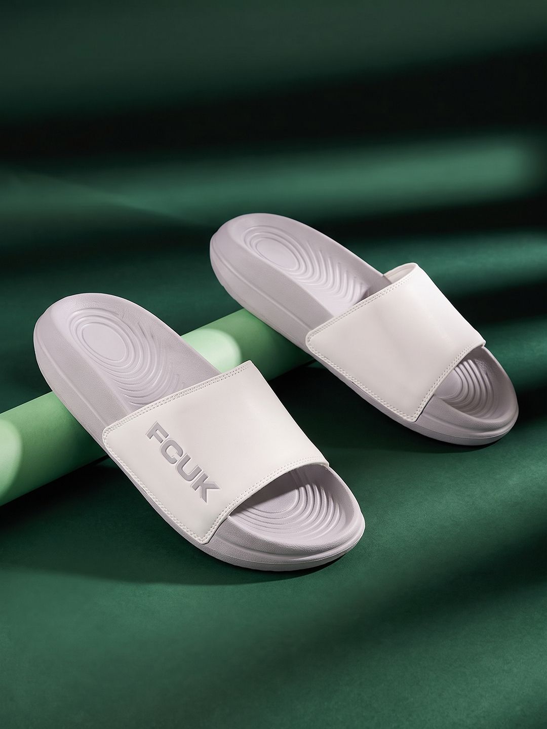 FCUK Men Textured Sliders