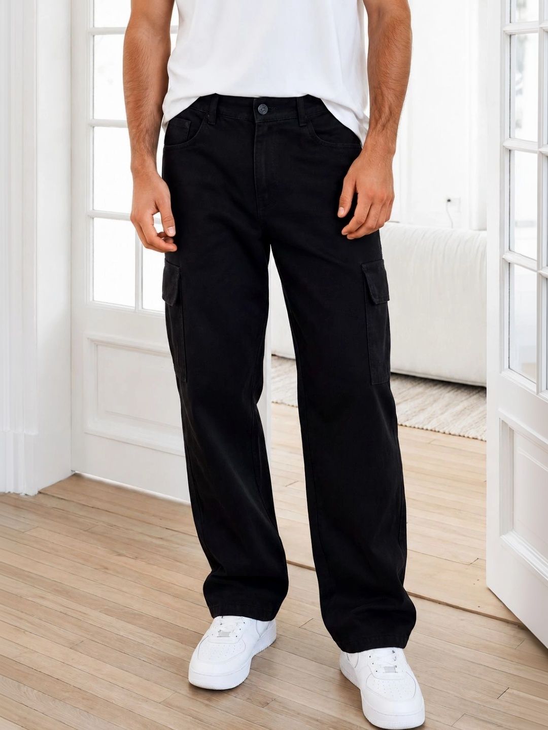 Metronaut Men Classic Relaxed Fit Mid-Rise Stretchable Jeans