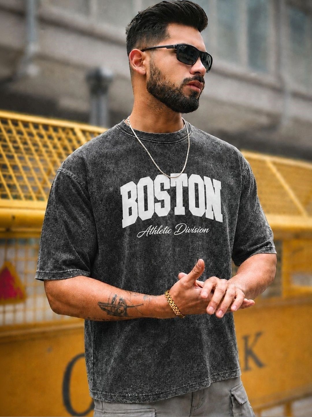 VELS CLOTHING Men Typography Printed Bio Finish T-shirt