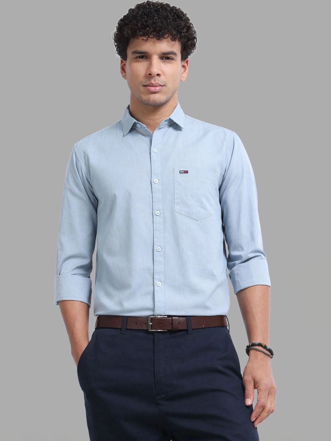U.S. PITCHERS Men Modern Slim Fit Casual Shirt