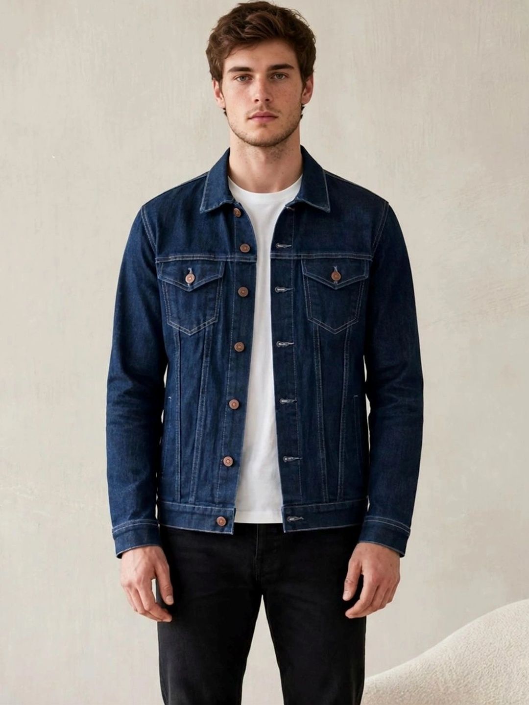 Moda Star Men Outdoor Denim Jacket