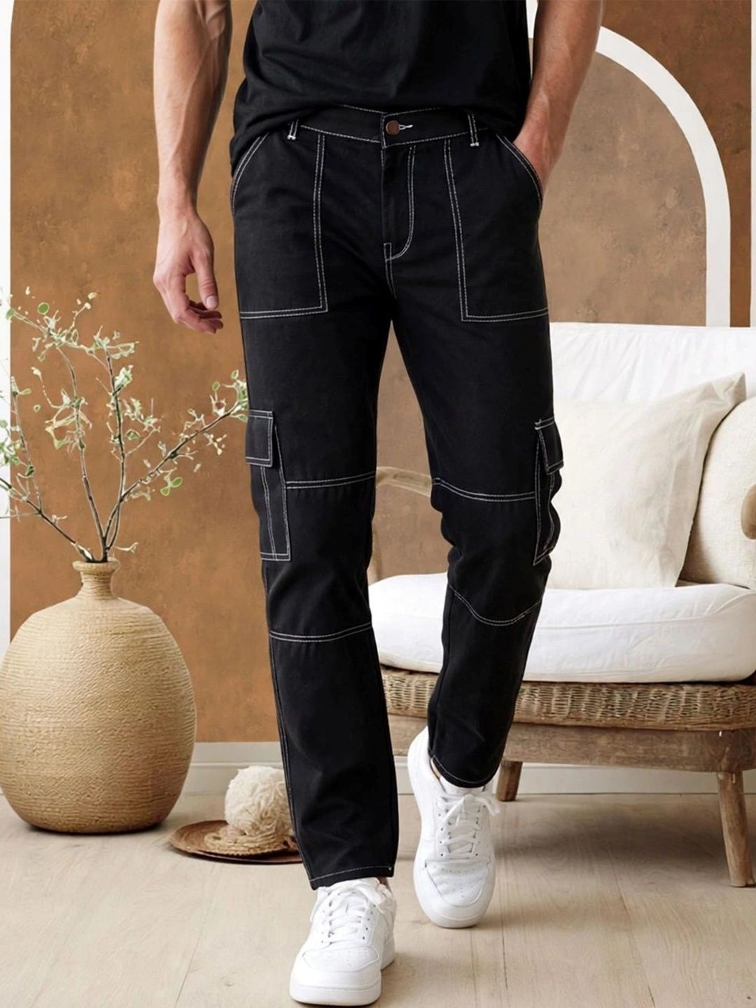 Moda Star Men Classic Regular Fit Mid-Rise Stretchable Jeans