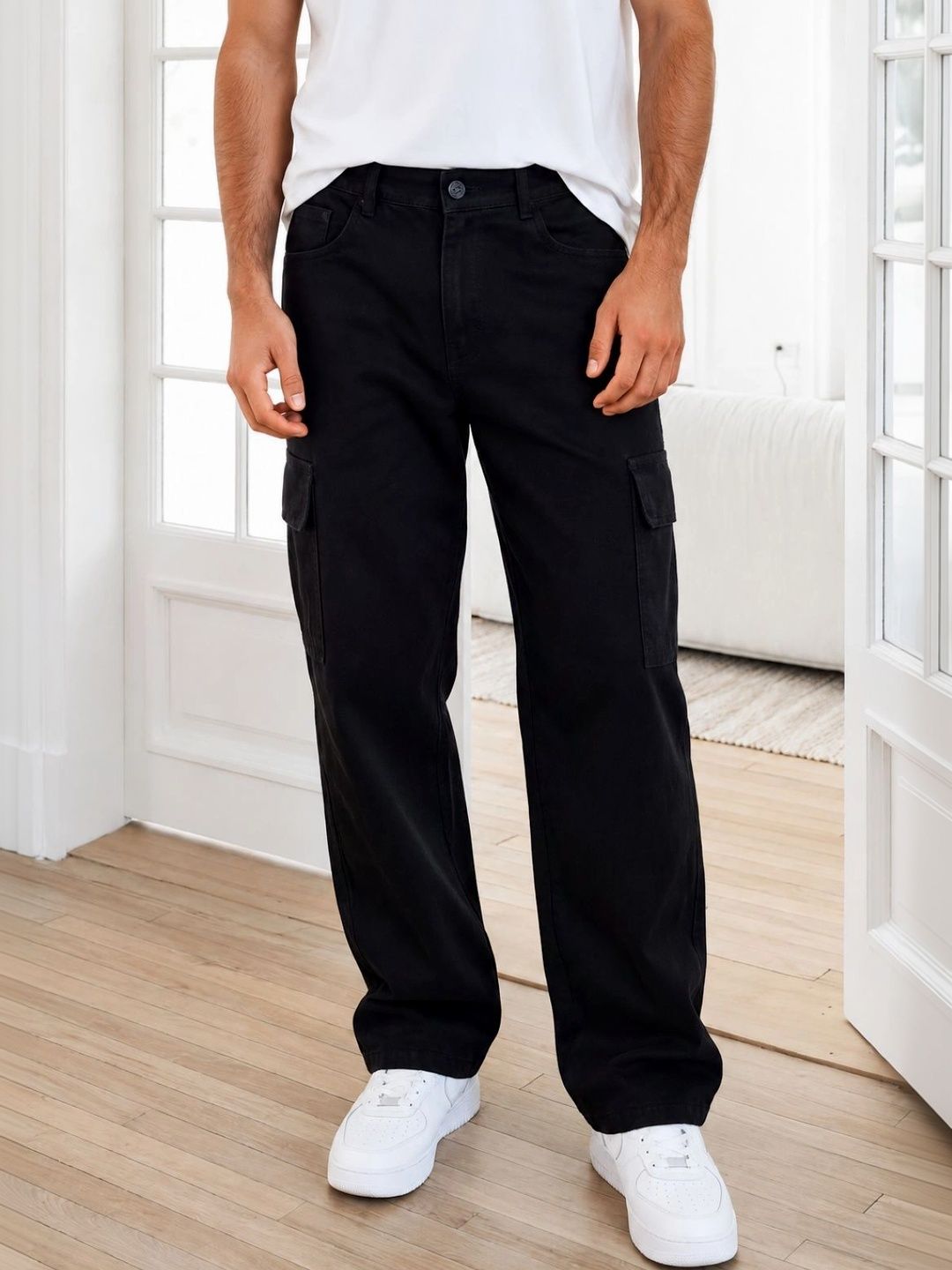 SZN Men Classic Relaxed Fit Mid-Rise Stretchable Jeans