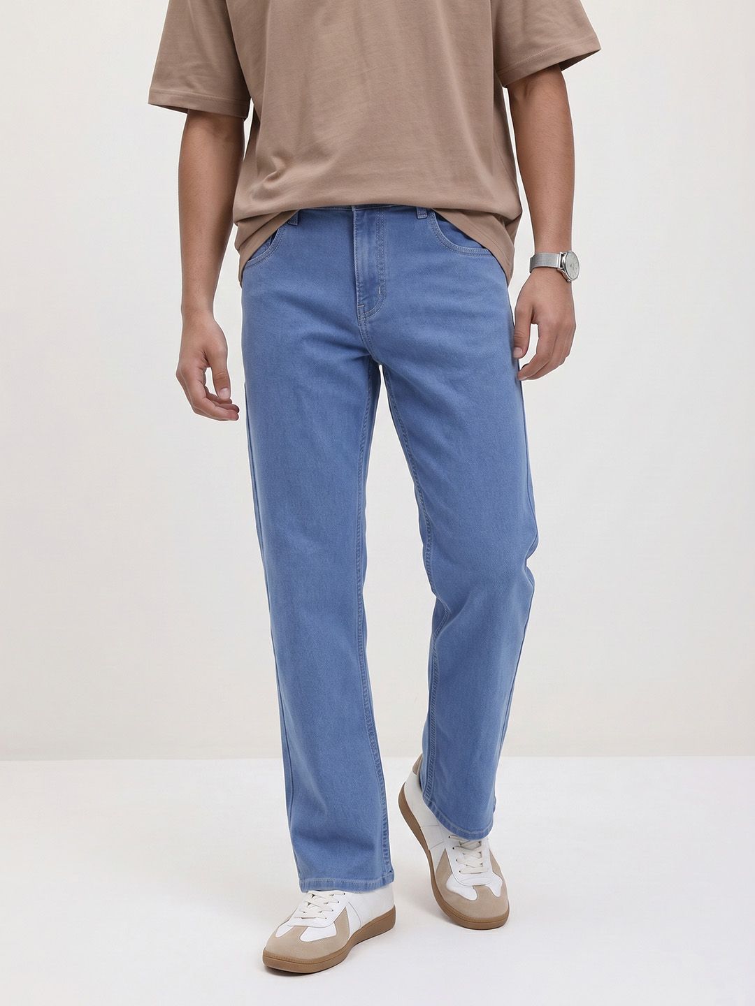 The Roadster Life Co. Men Straight Fit Fit Stretchable Jeans
