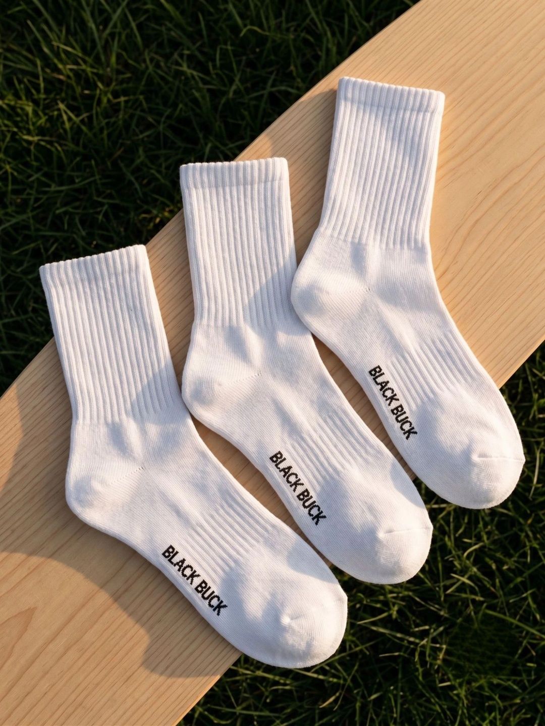 BLACK BUCK Men Pack of 3 Cotton Ankle Length Socks