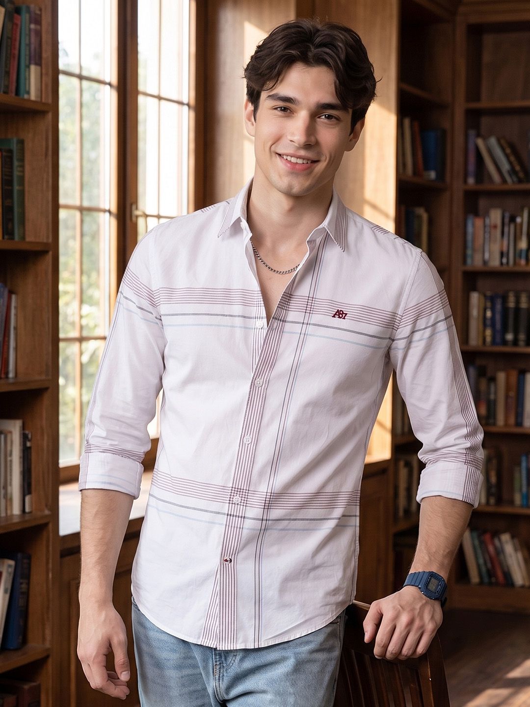 Aeropostale Checked Pure Cotton Casual Shirt
