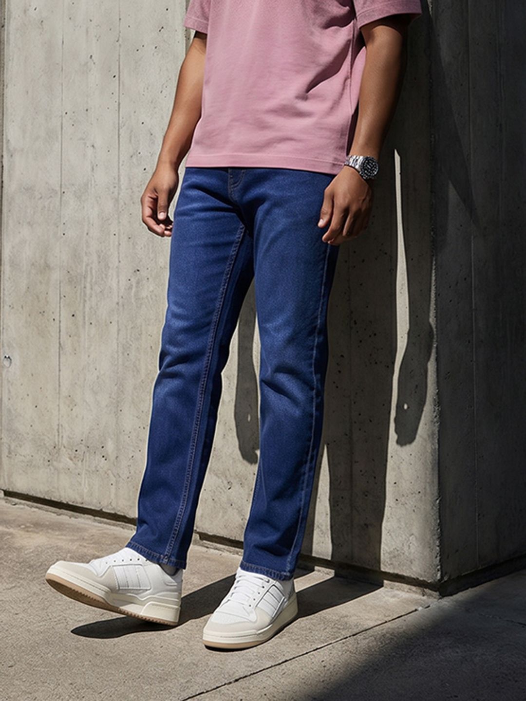 Roadster Men Regular Fit Mid-Rise Light Fade Stretchable Jeans