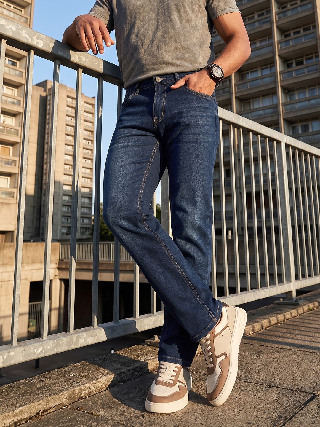 The Roadster Life  Co. Men Straight Fit Jeans