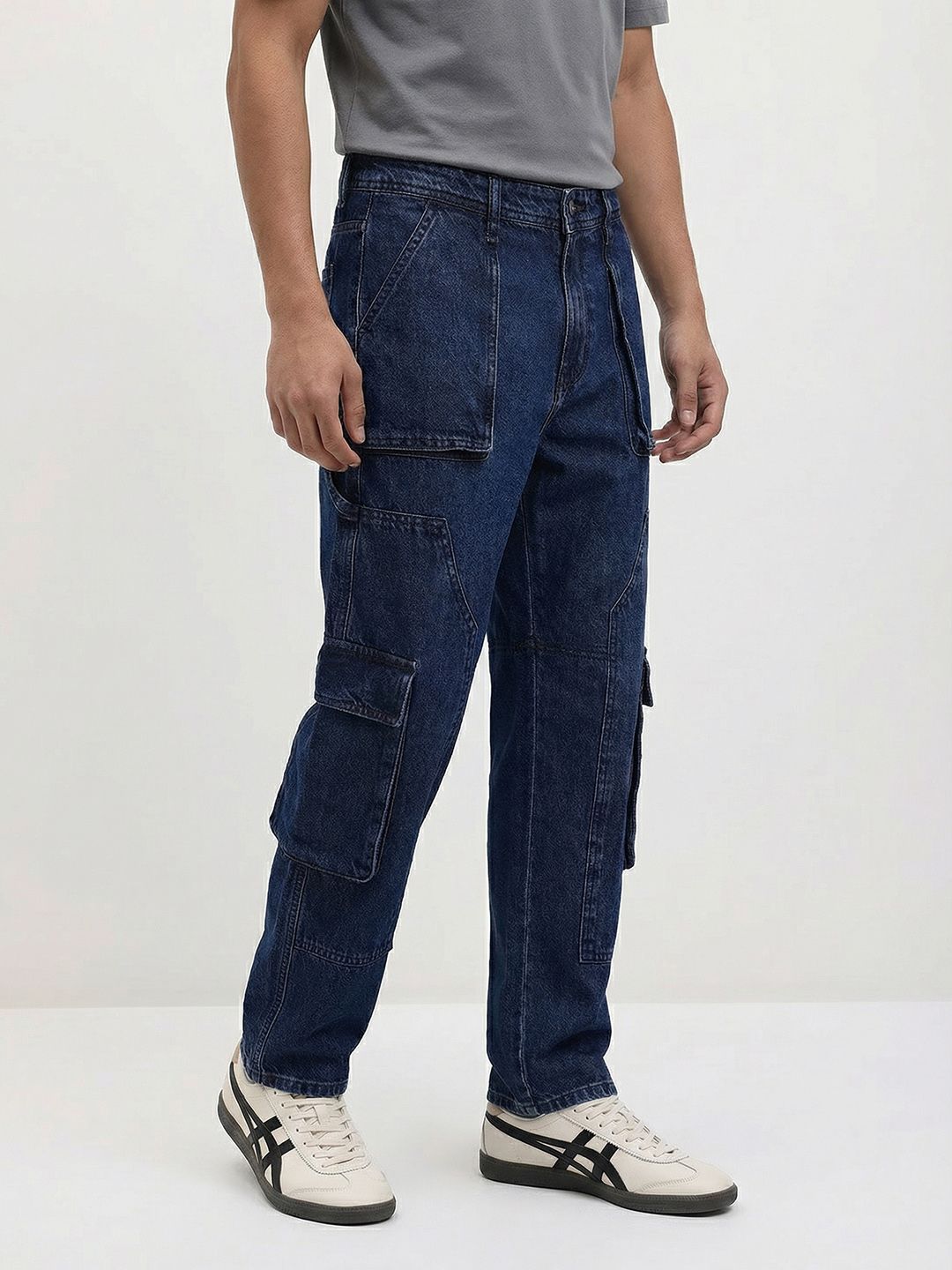 The Roadster Lifestyle Co. Men Cotton Cargo Regular Fit Jeans