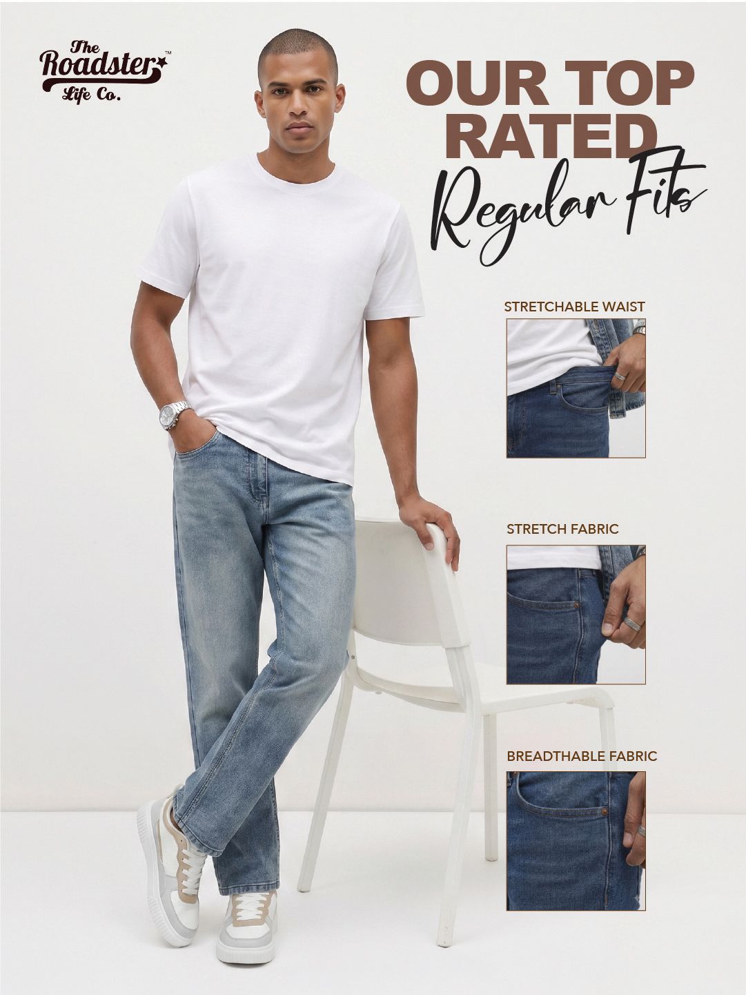 The Roadster Life Co. Men Regular Fit Jeans