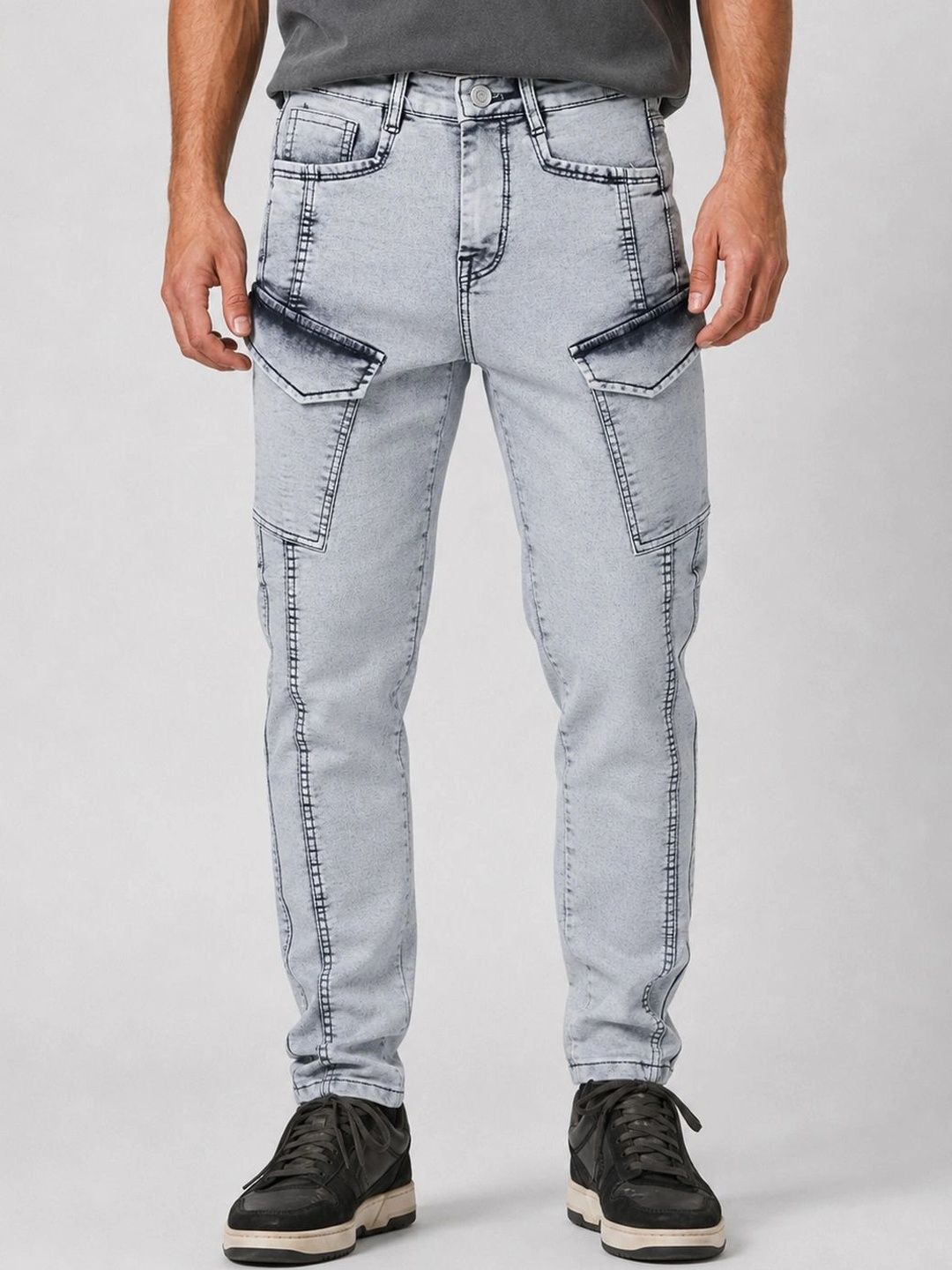 GEX Men Jean Relaxed Fit Mid-Rise Stretchable Jeans