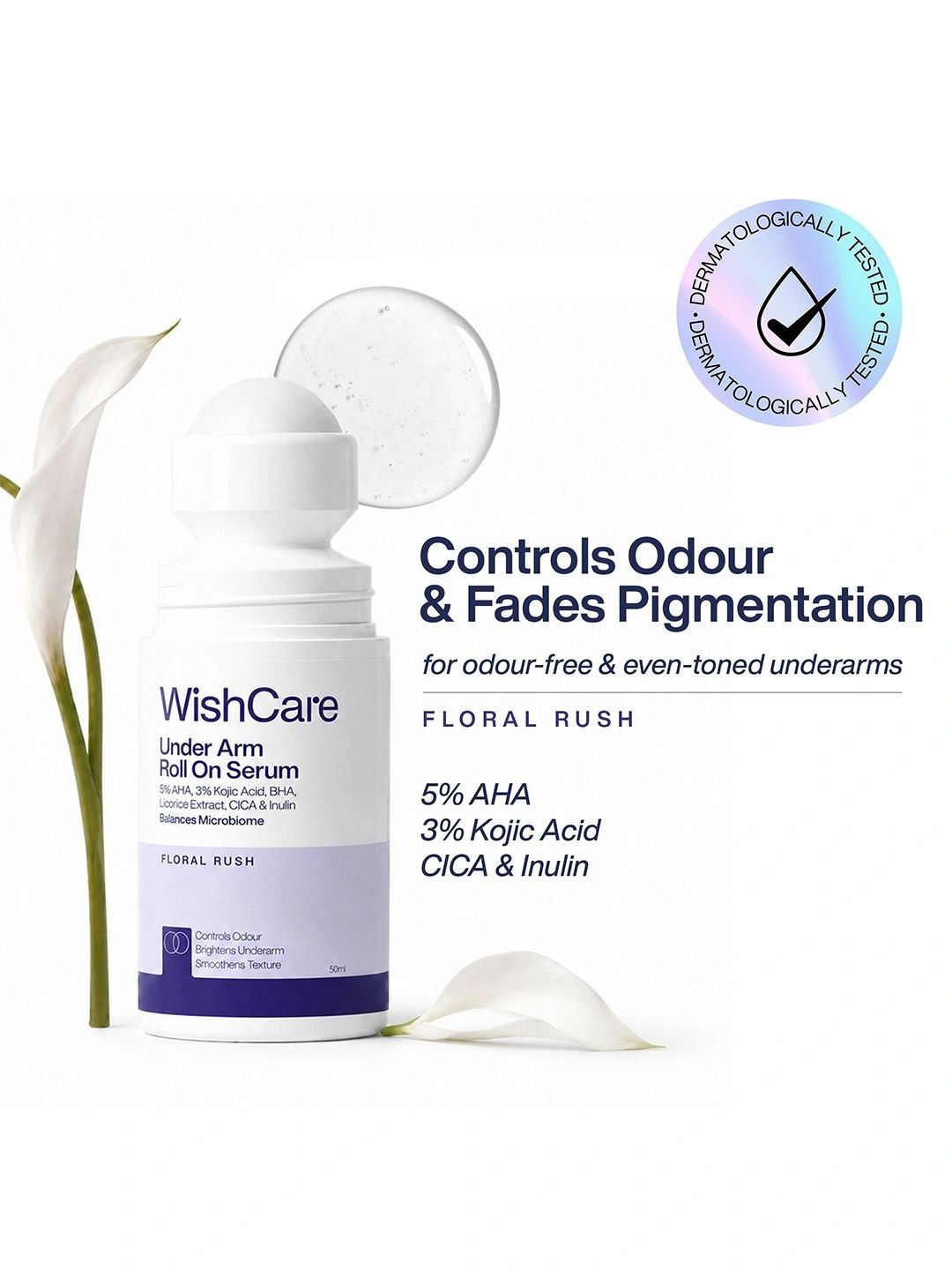 WishCare Underarm Roll On -Floral - 50 ml