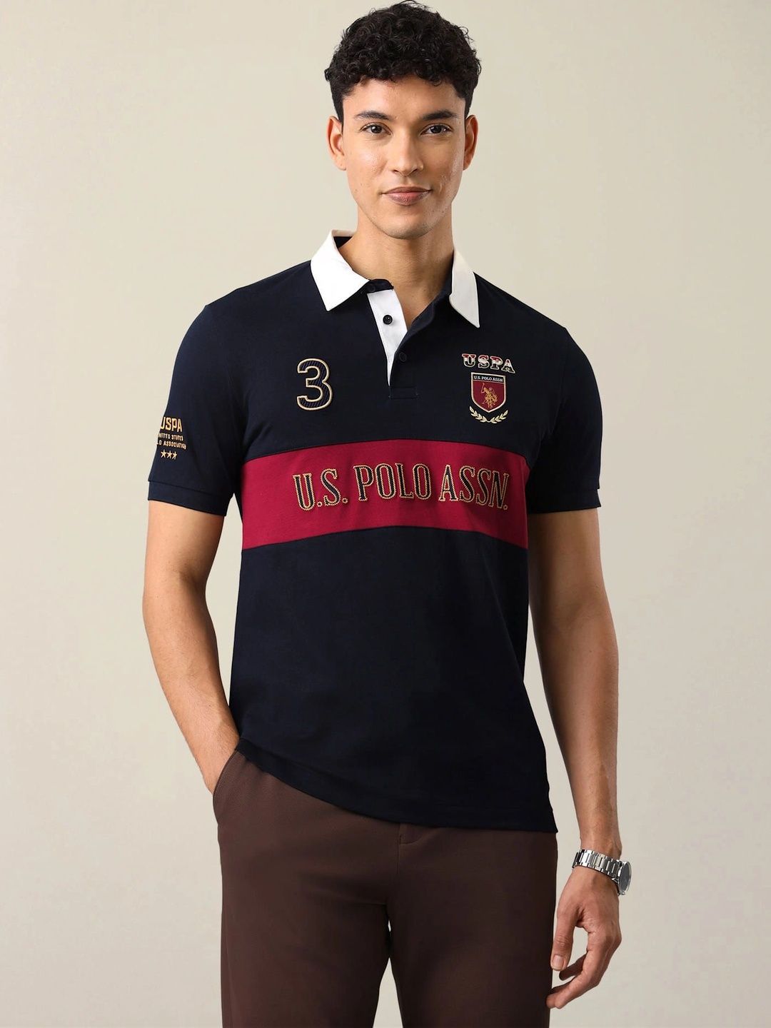 U.S. Polo Assn. Slim Fit Pique Polo