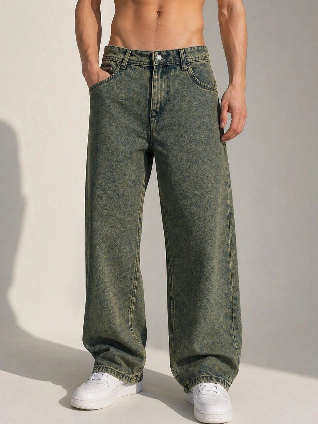 Mast & Harbour Men Mid-Rise Light Fade Jeans