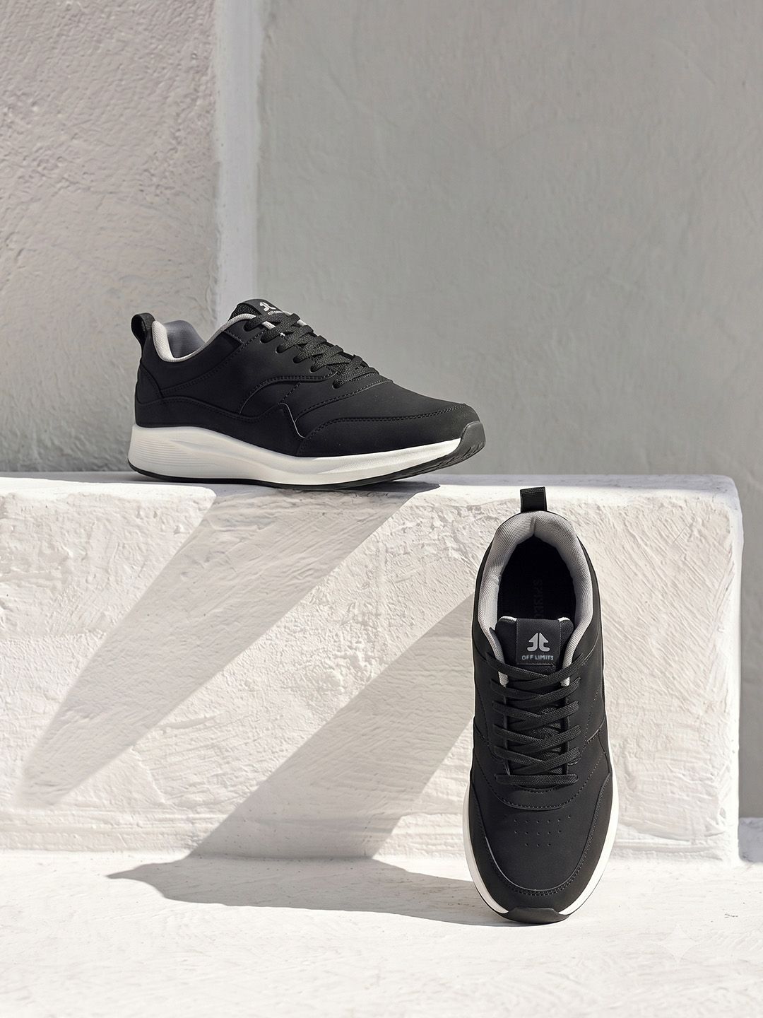 OFF LIMITS Men Textured Lace-Ups Running Sports Shoes