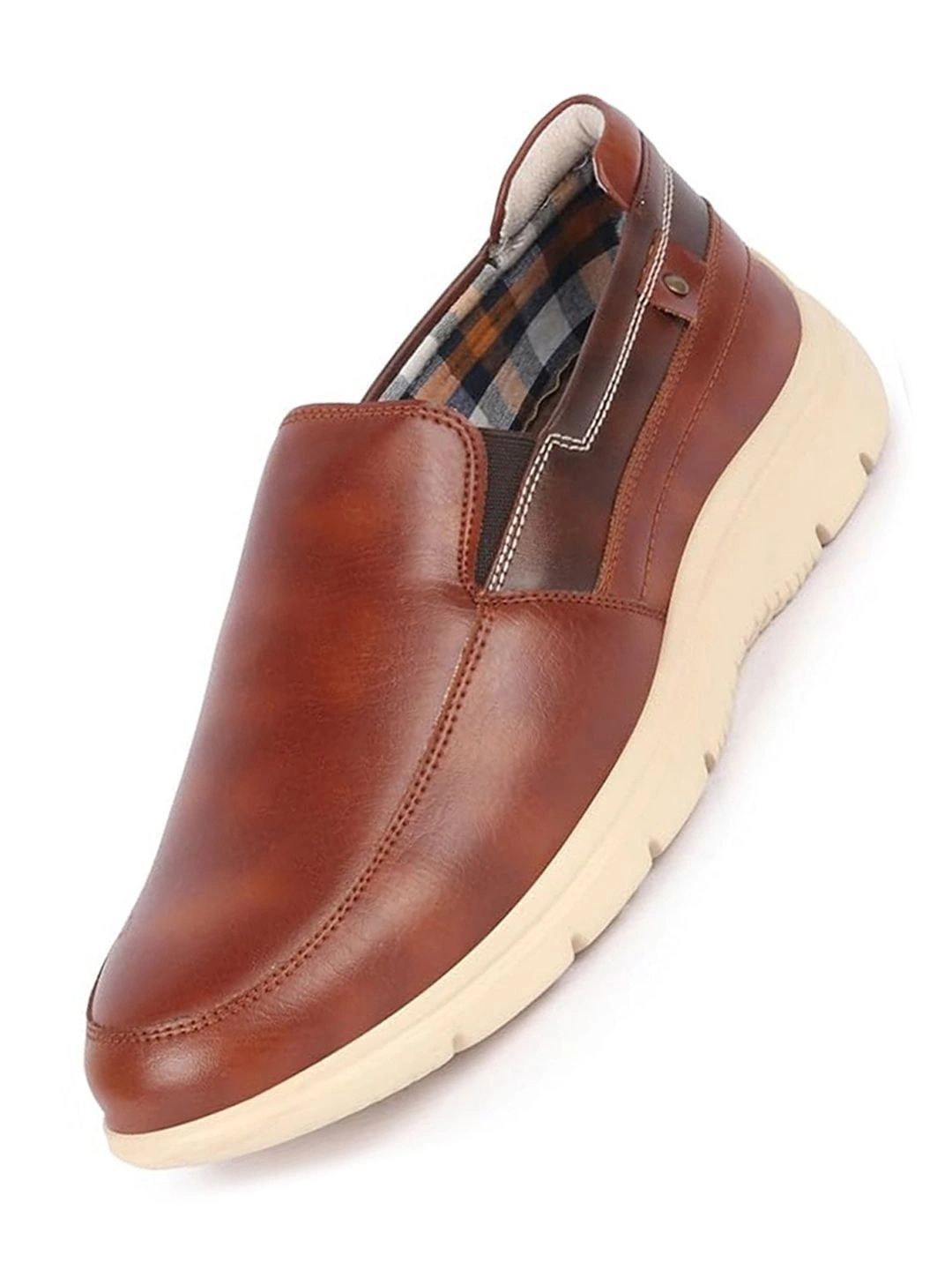 FAUSTO Men Leather Formal Slip-On Shoes