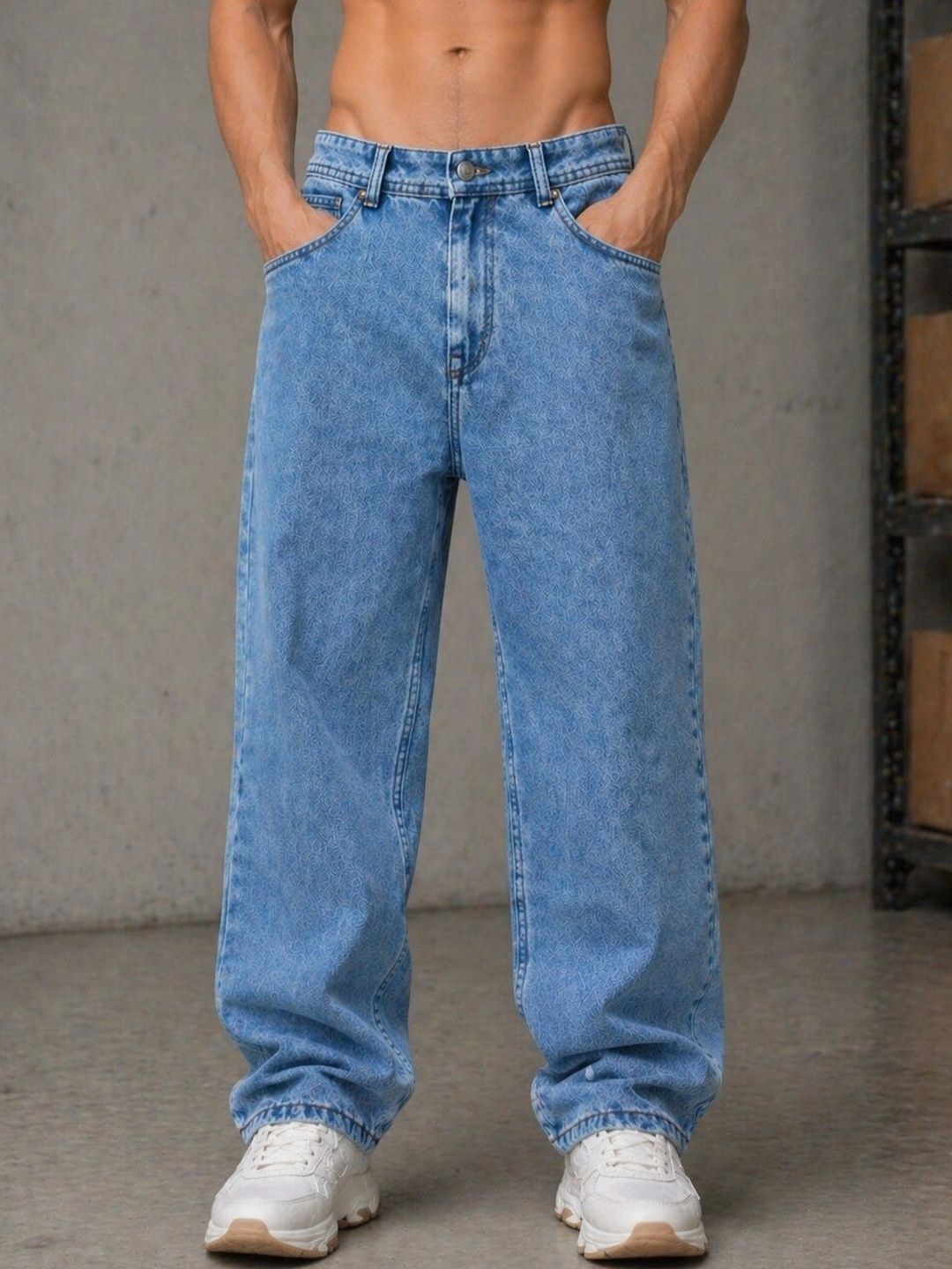 Mast & Harbour Men Mid-Rise Light Fade Jeans