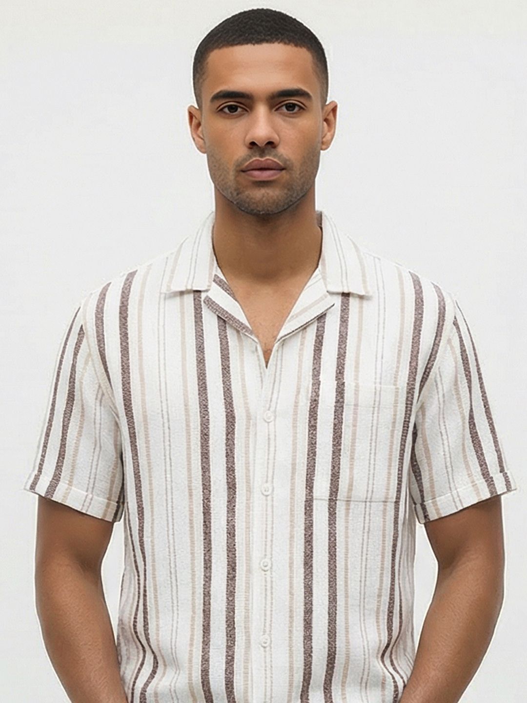 Roadster Life Co. Textured Weave Checked Shirt