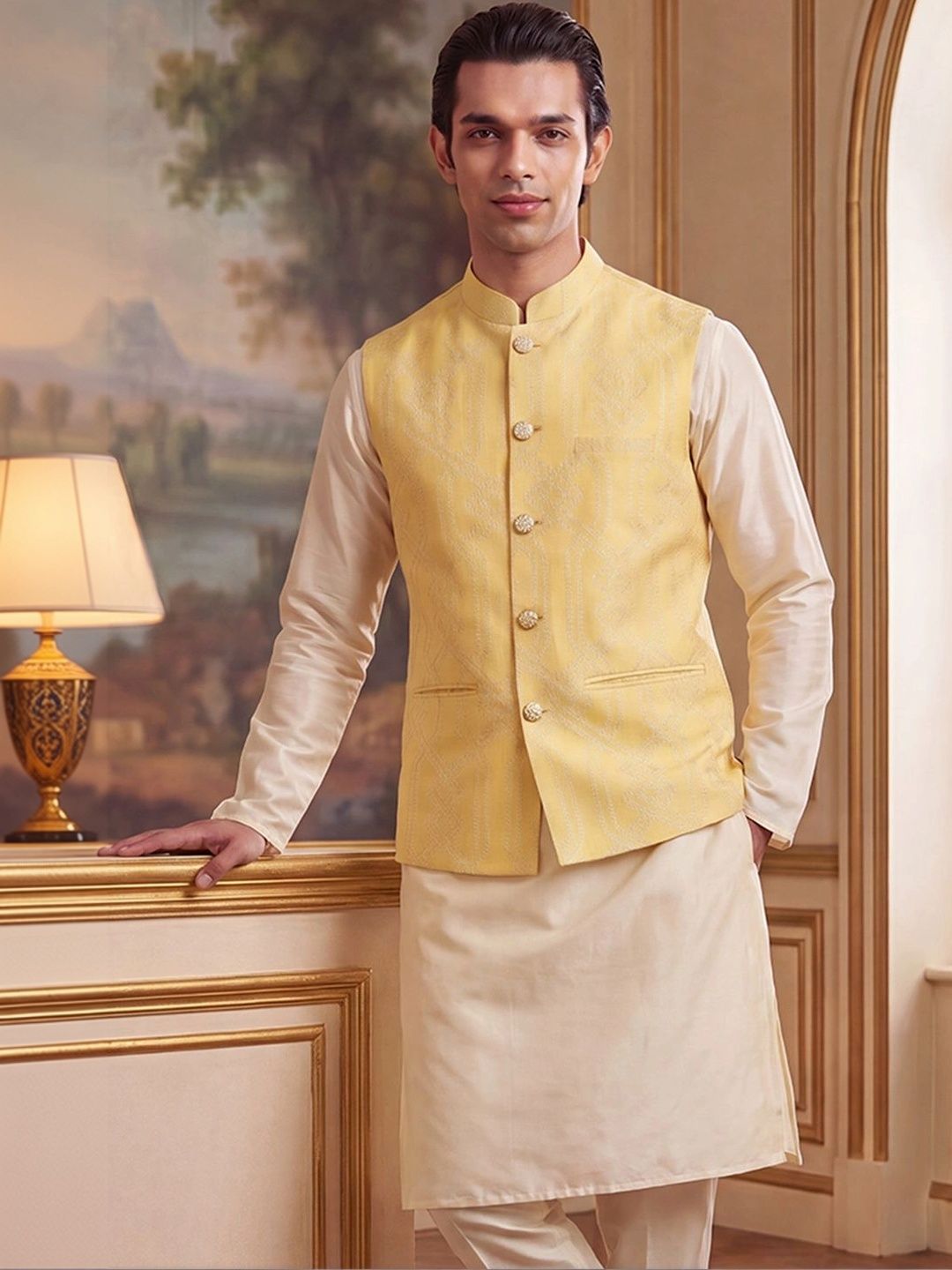 House of Pataudi Jacquard Woven Design Koti
