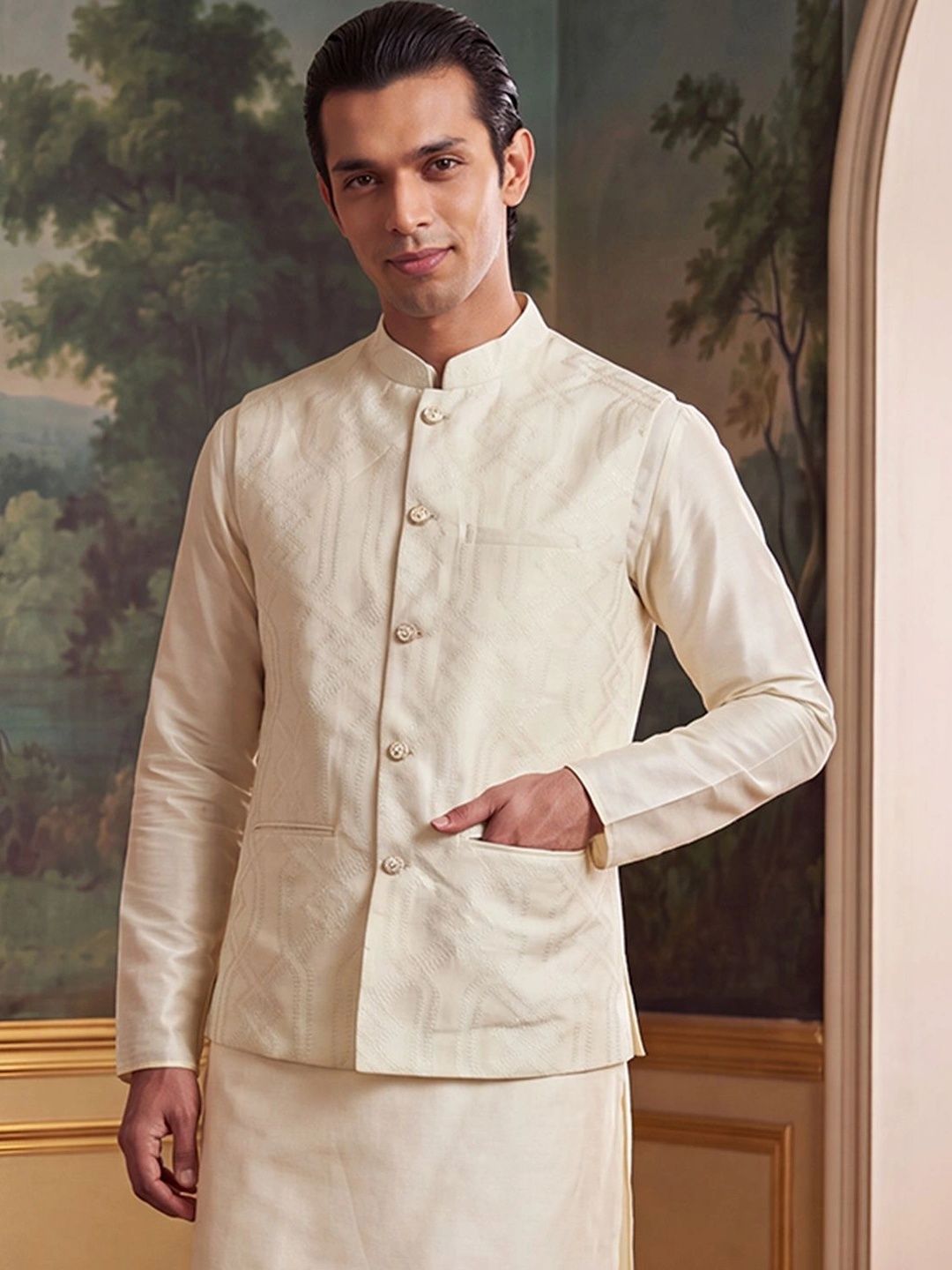 House of Pataudi Jacquard Woven Design Koti