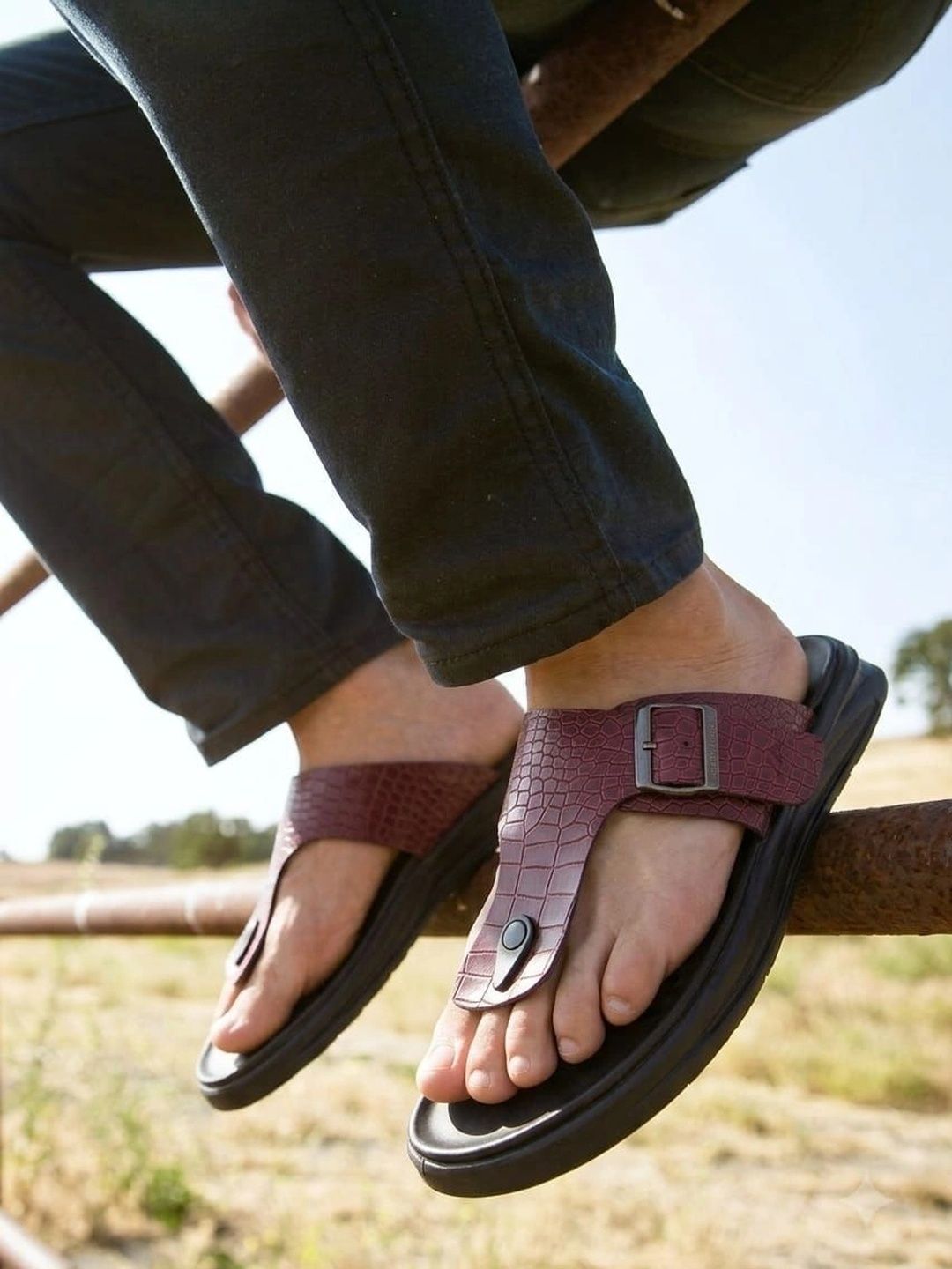 Alberto Torresi Men TPR Thong Flip-Flops