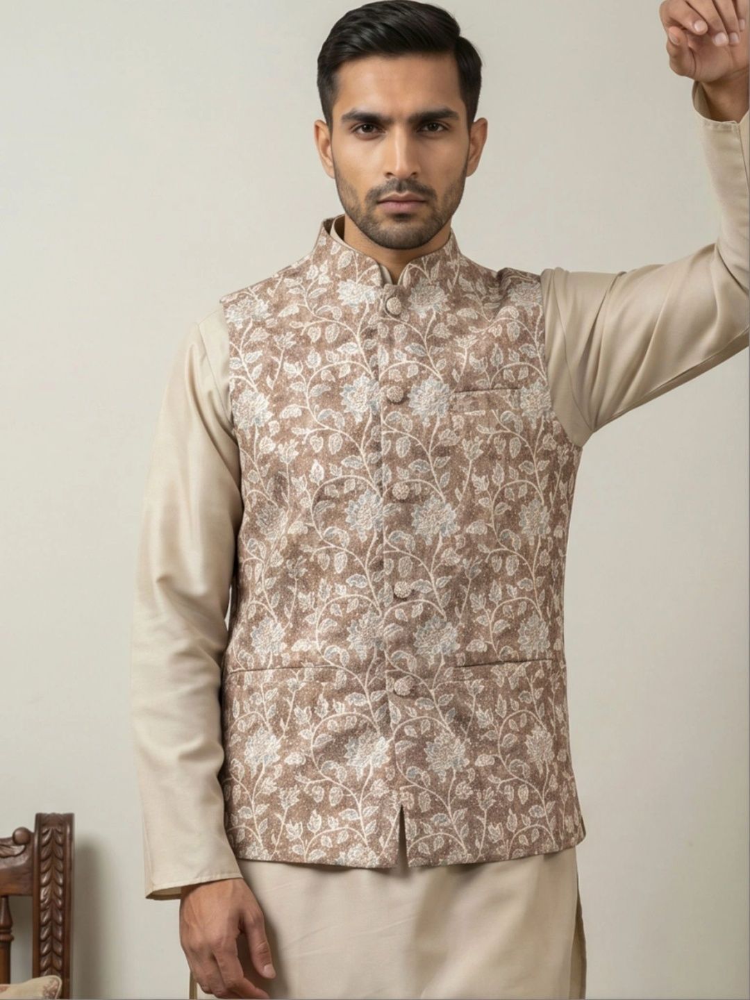 Jompers Embroidered Nehru Jackets