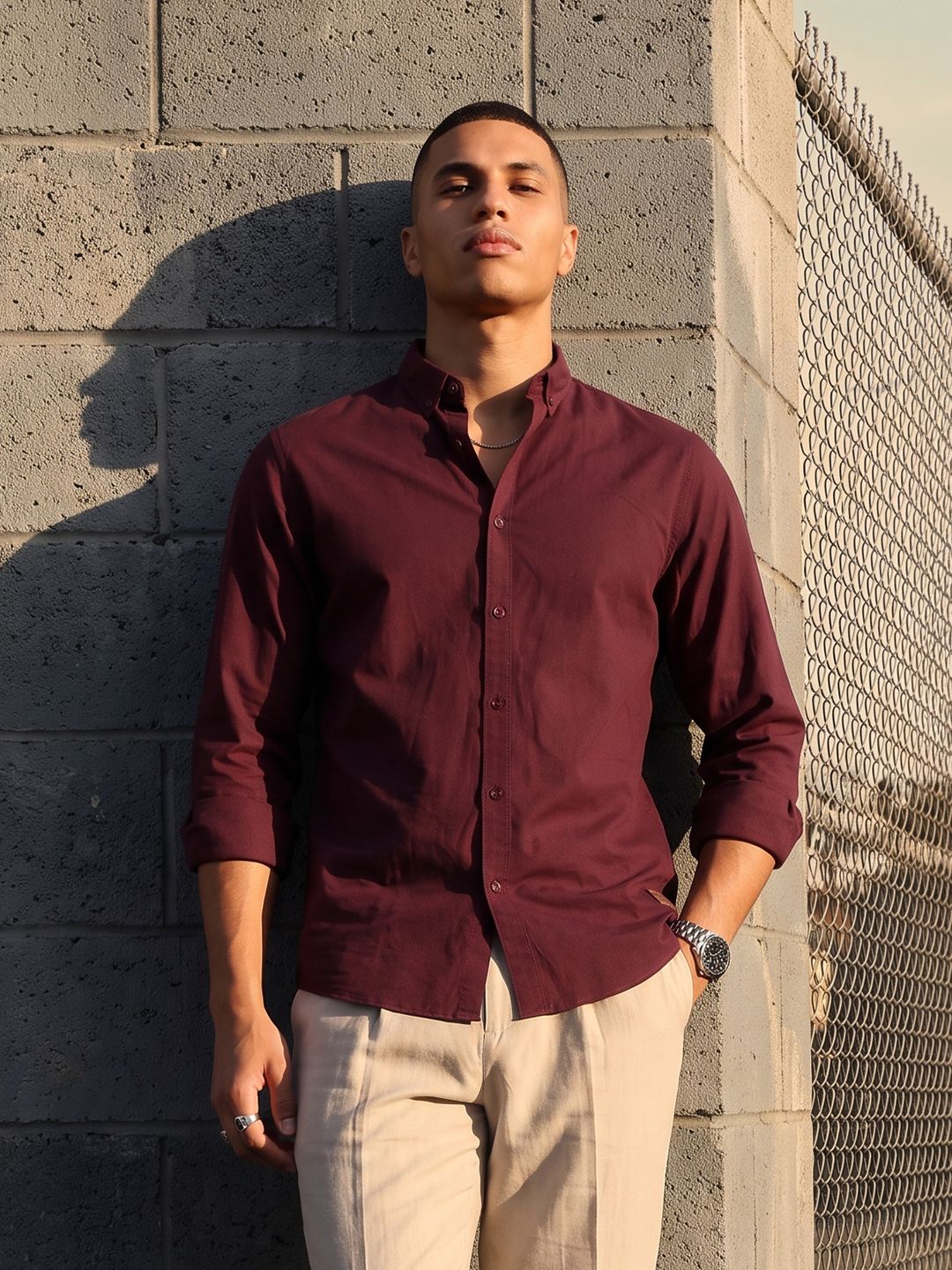 The Roadster Life Co. Spread Collar Casual Shirt