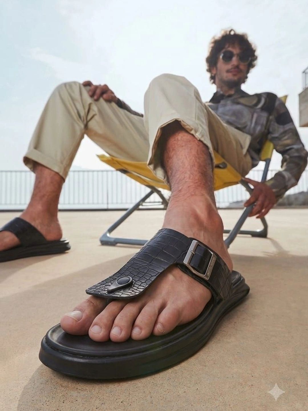 Alberto Torresi Men TPR Thong Flip-Flops