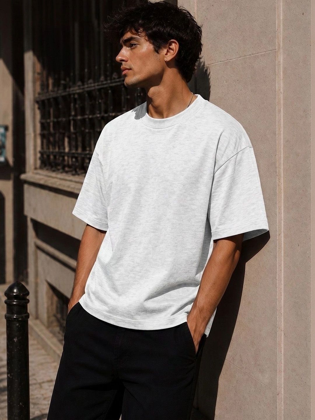 FTX Men Typography Printed Boxy T-shirt