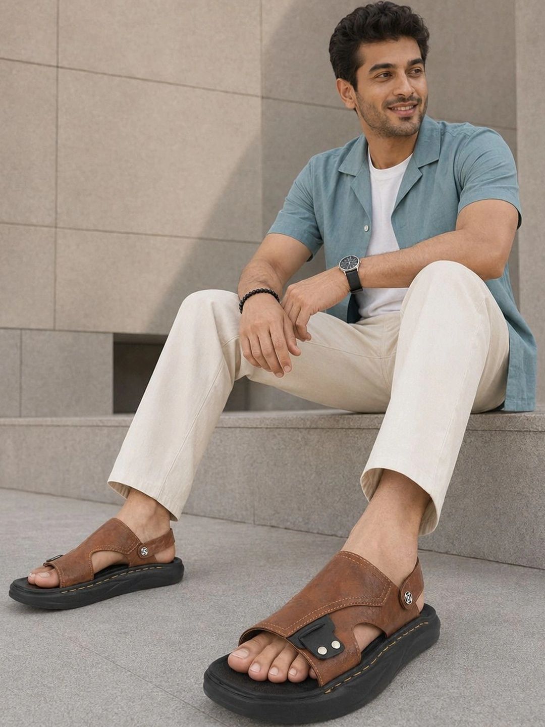 Roadster Men Suede Comfort Sandals
