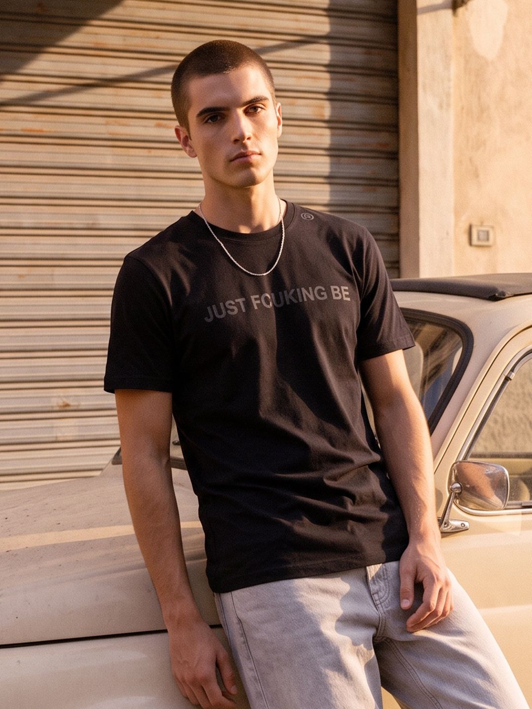 FCUK Typography Printed Pure Cotton T-shirt