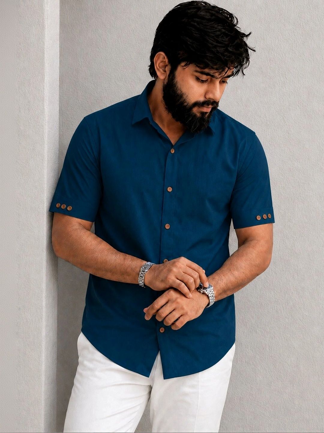 VidiRna Men Relaxed Casual Shirt