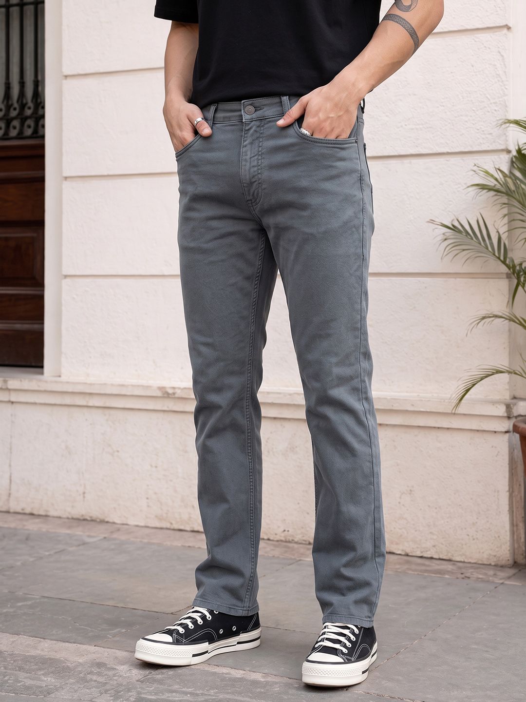 The Roadster Life Co. Men Bootcut Fit Stretchable Jeans