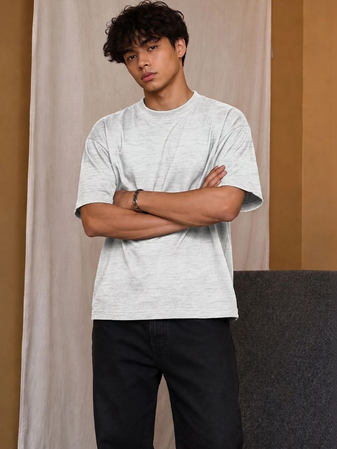 FTX Men Typography Boxy T-shirt