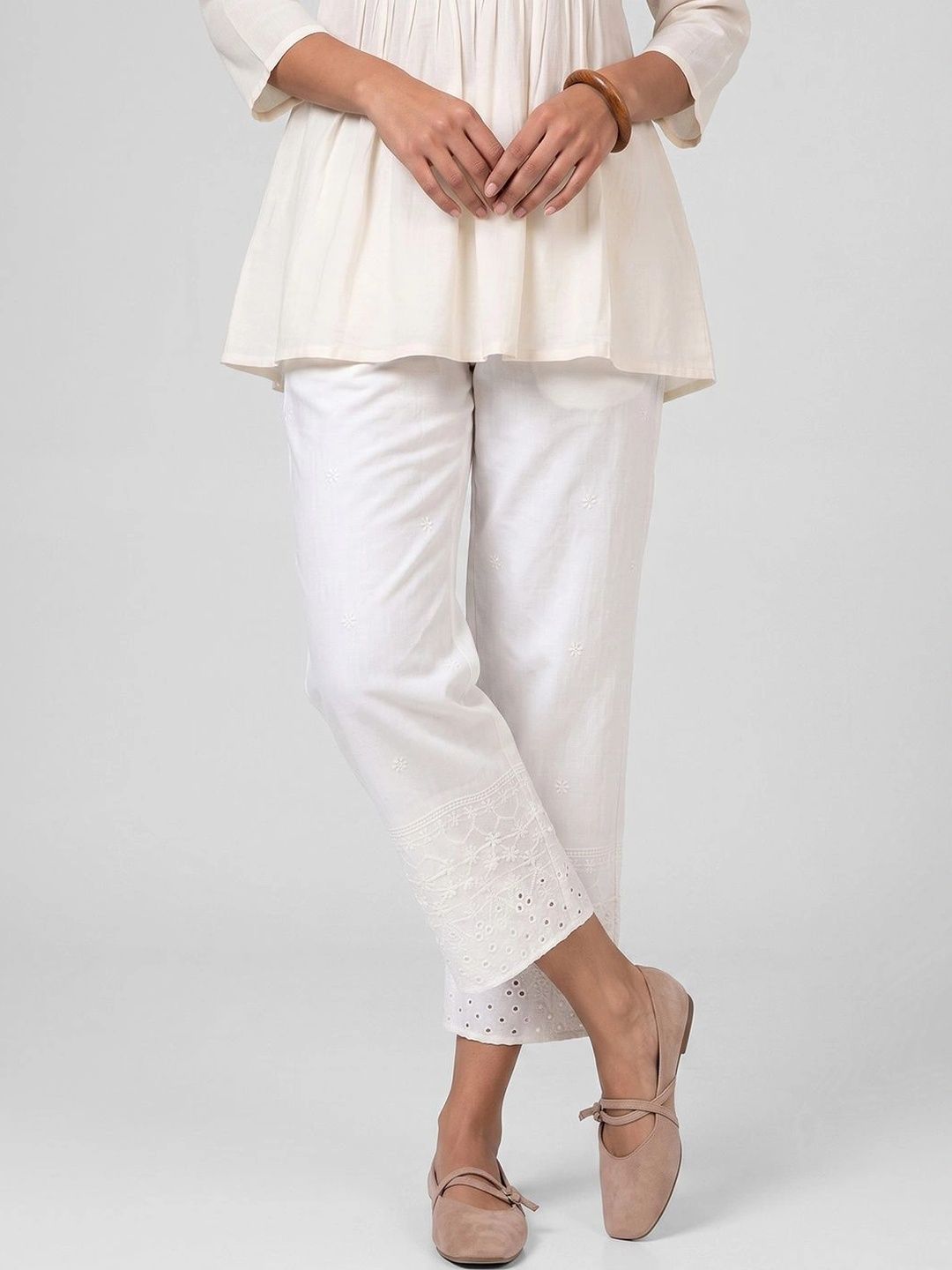 Buy max Women Embroidered Trousers - Trousers for Women 44921531