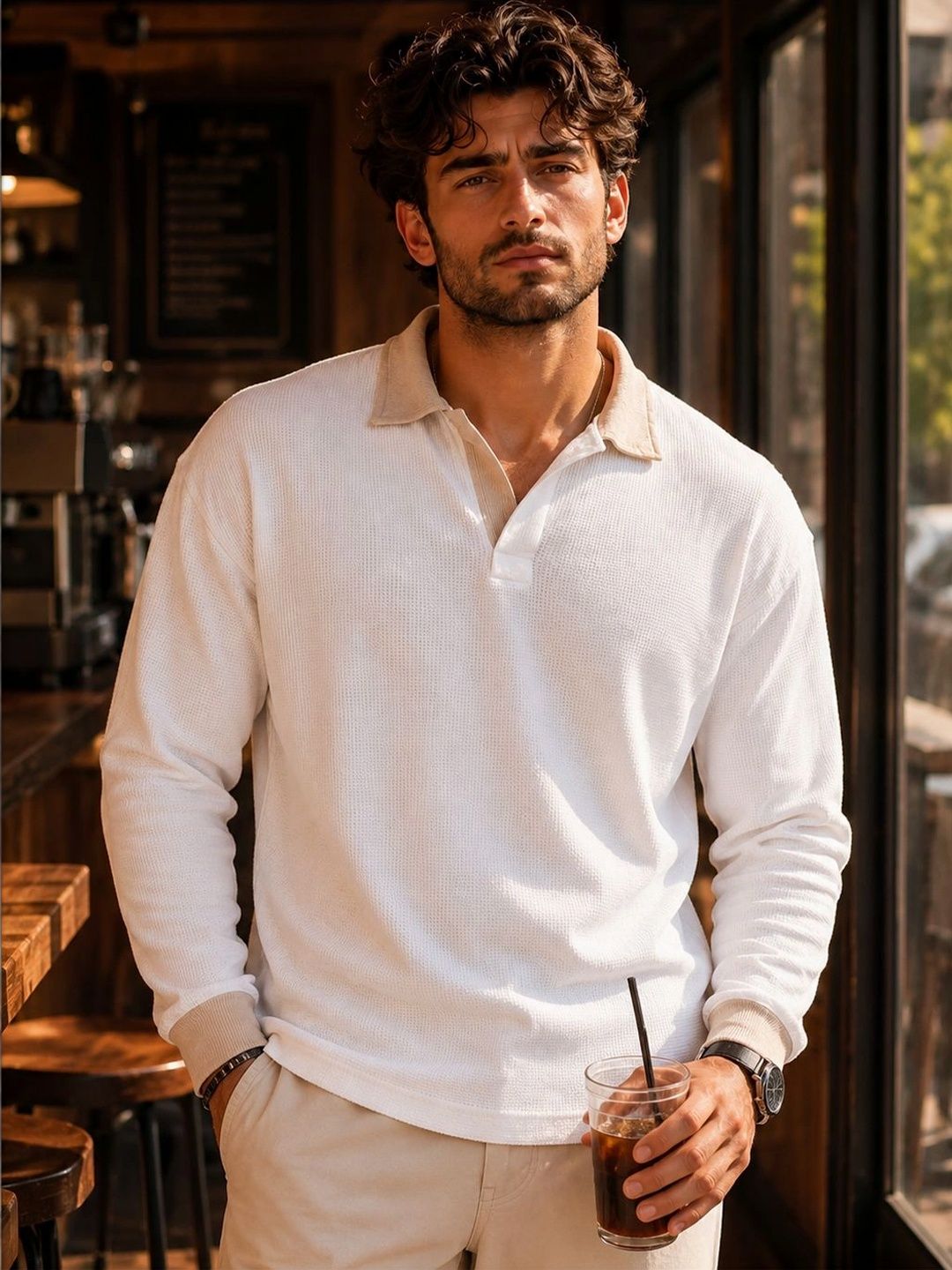 FBAR Men Polo Collar T-shirt