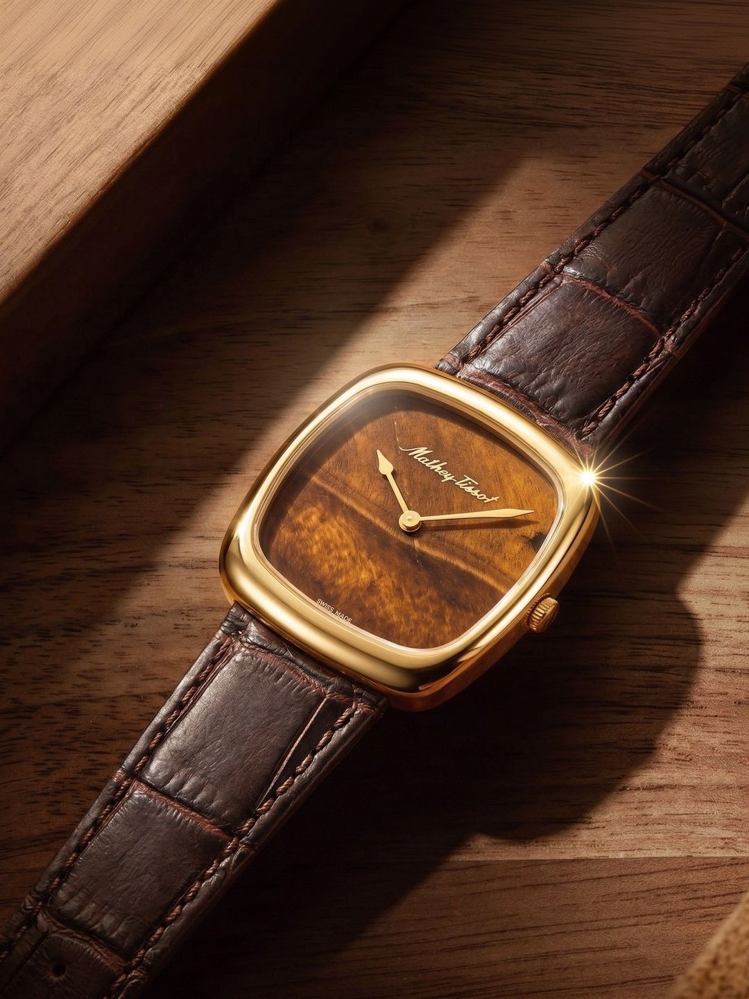 Buy Mathey-Tissot Swiss Made Miss Quartz Ronda 762 Movement Brown