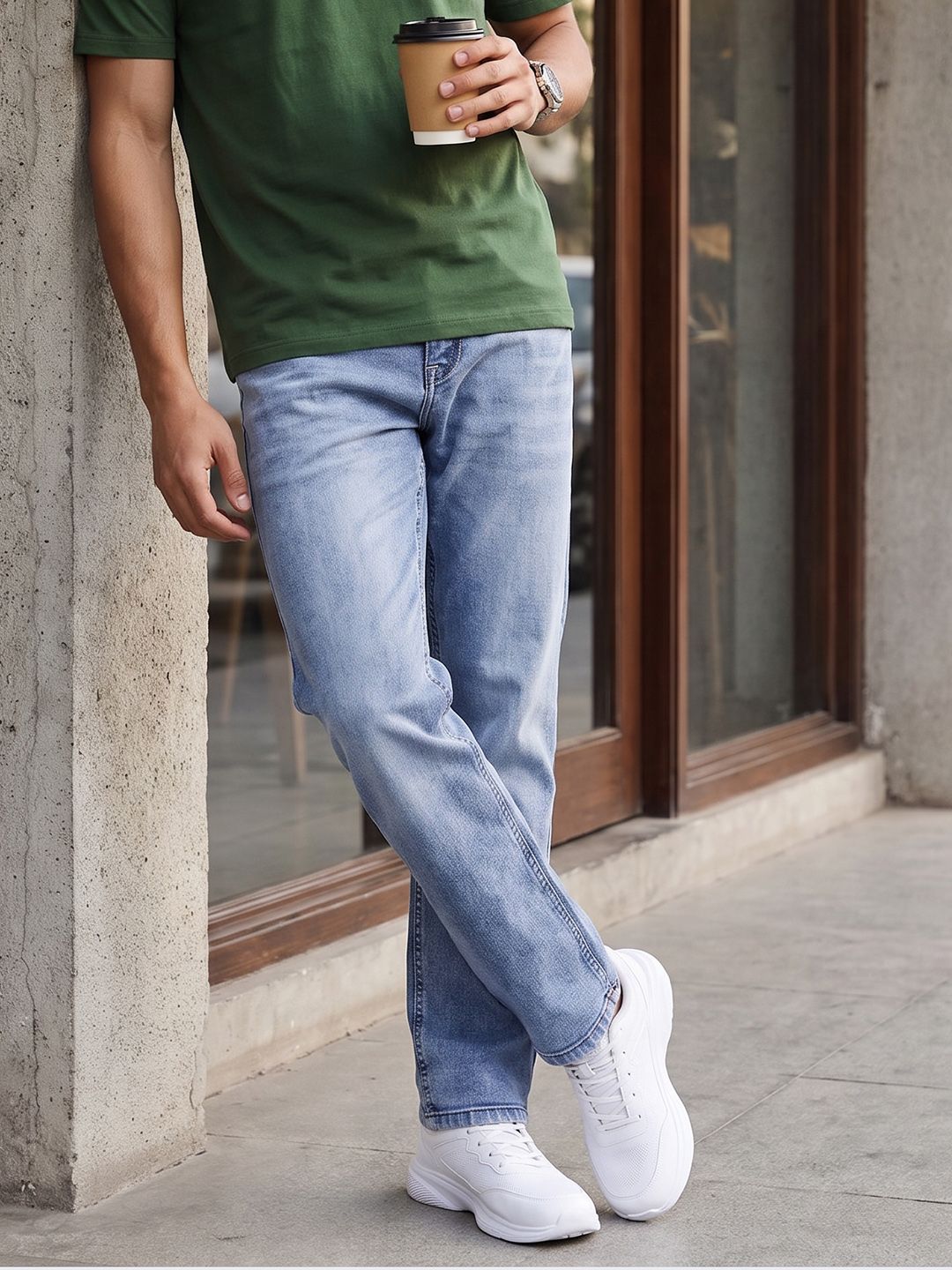 The Roadster Life Co. Men Regular Fit Stretchable Jeans