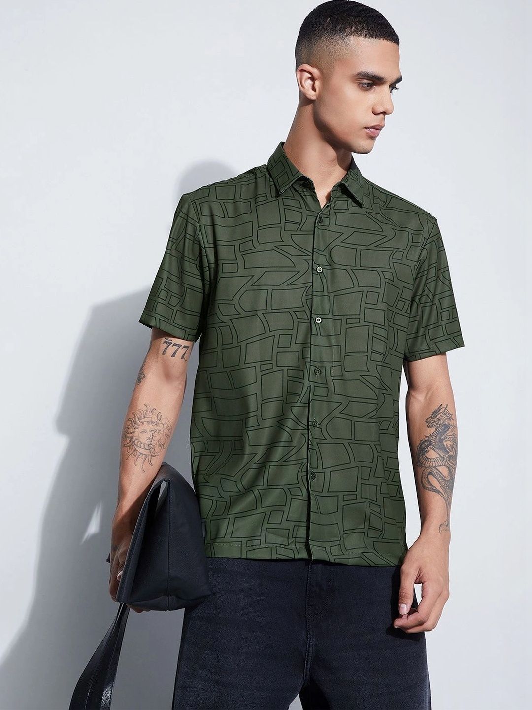 Bossini Men Printed Casual Shirt