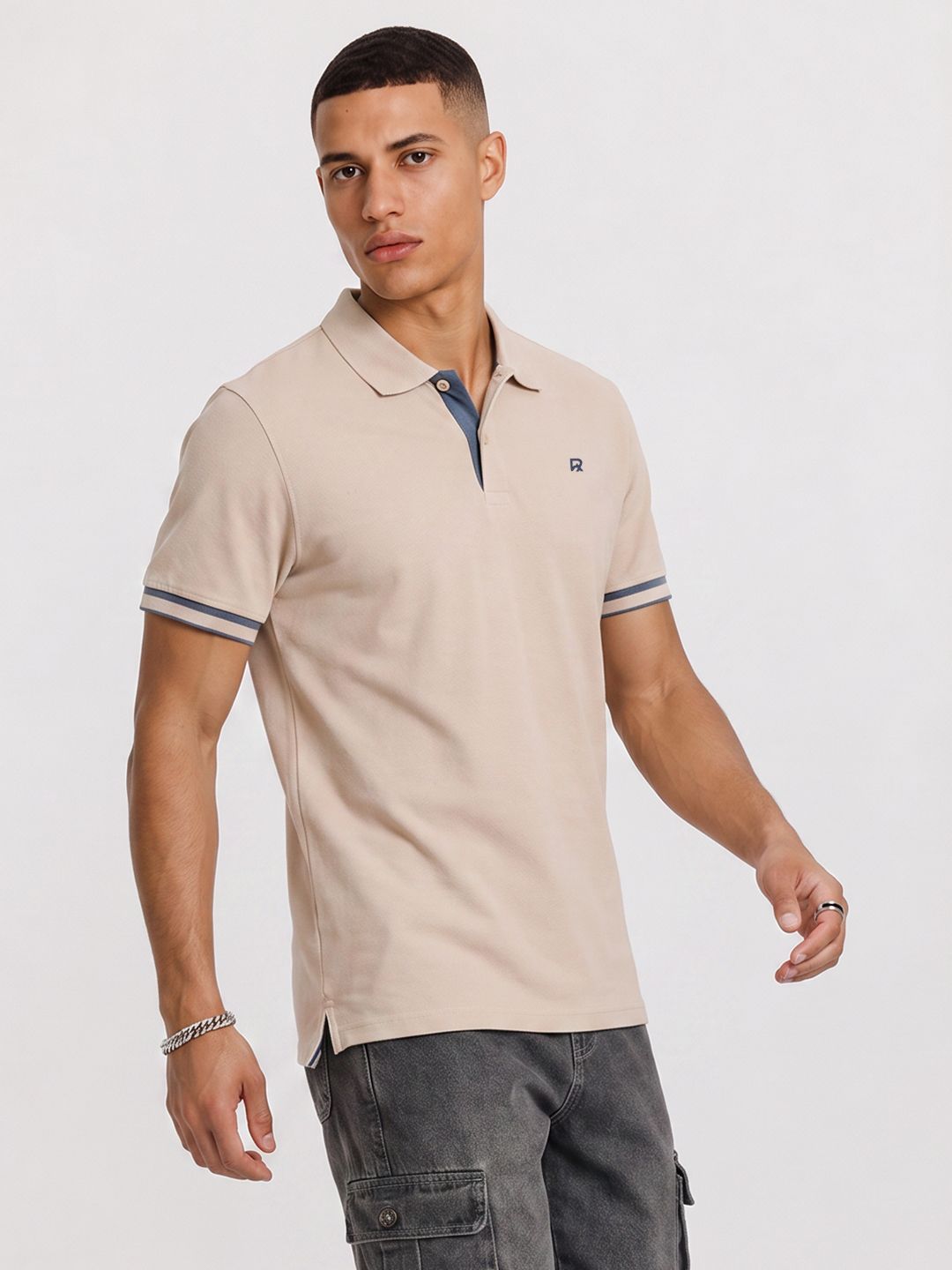 The Roadster Life Co. Polo Collar Pure Cotton T-shirt