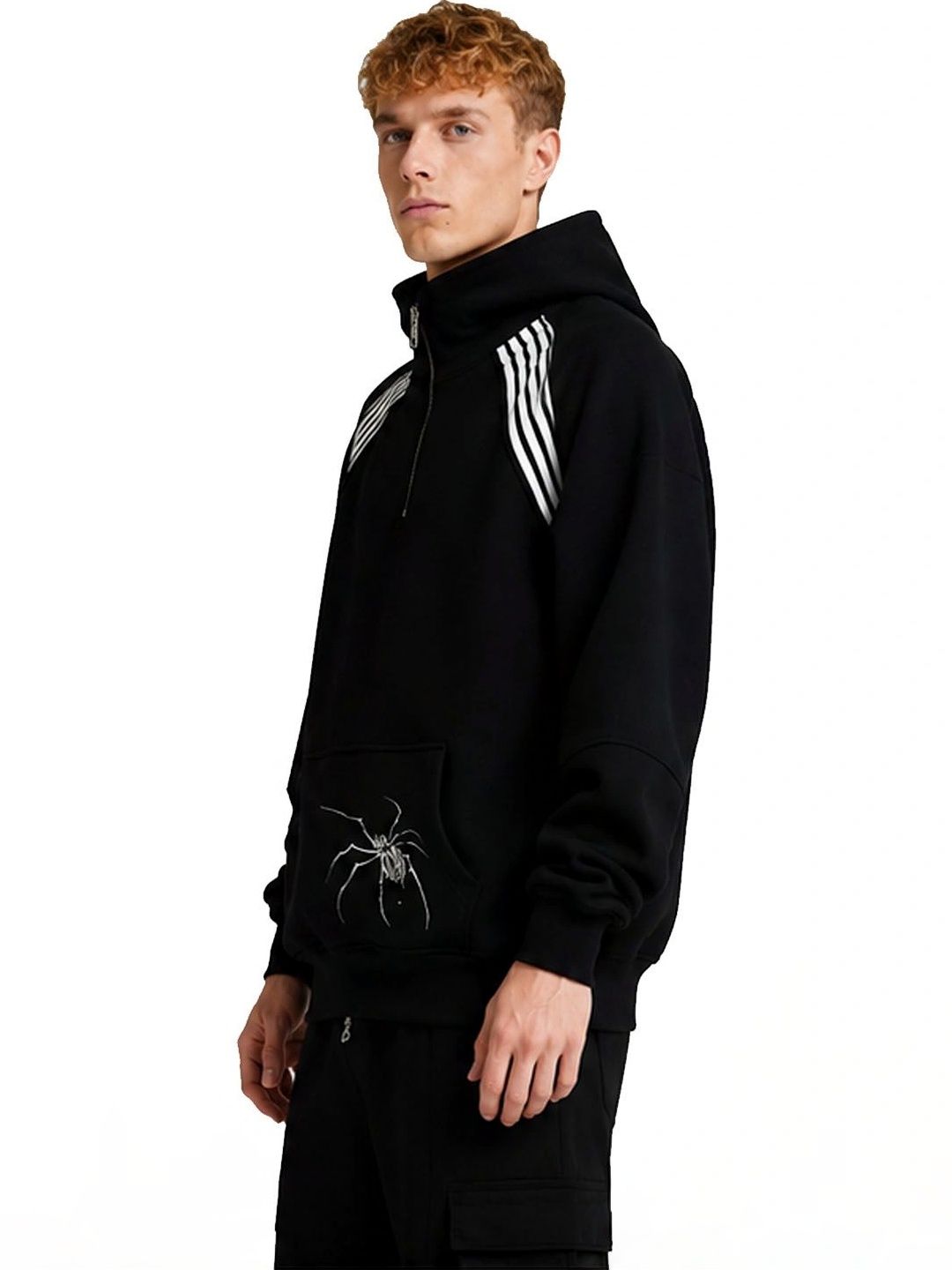 The Modern Soul Men Printed Hooded Sweatshirt