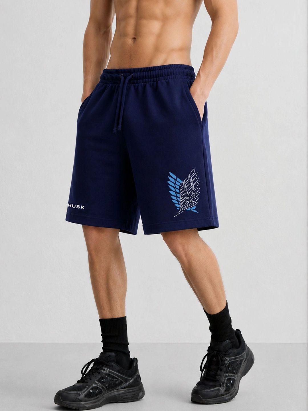 WHITE HUSK Men Training or Gym Shorts