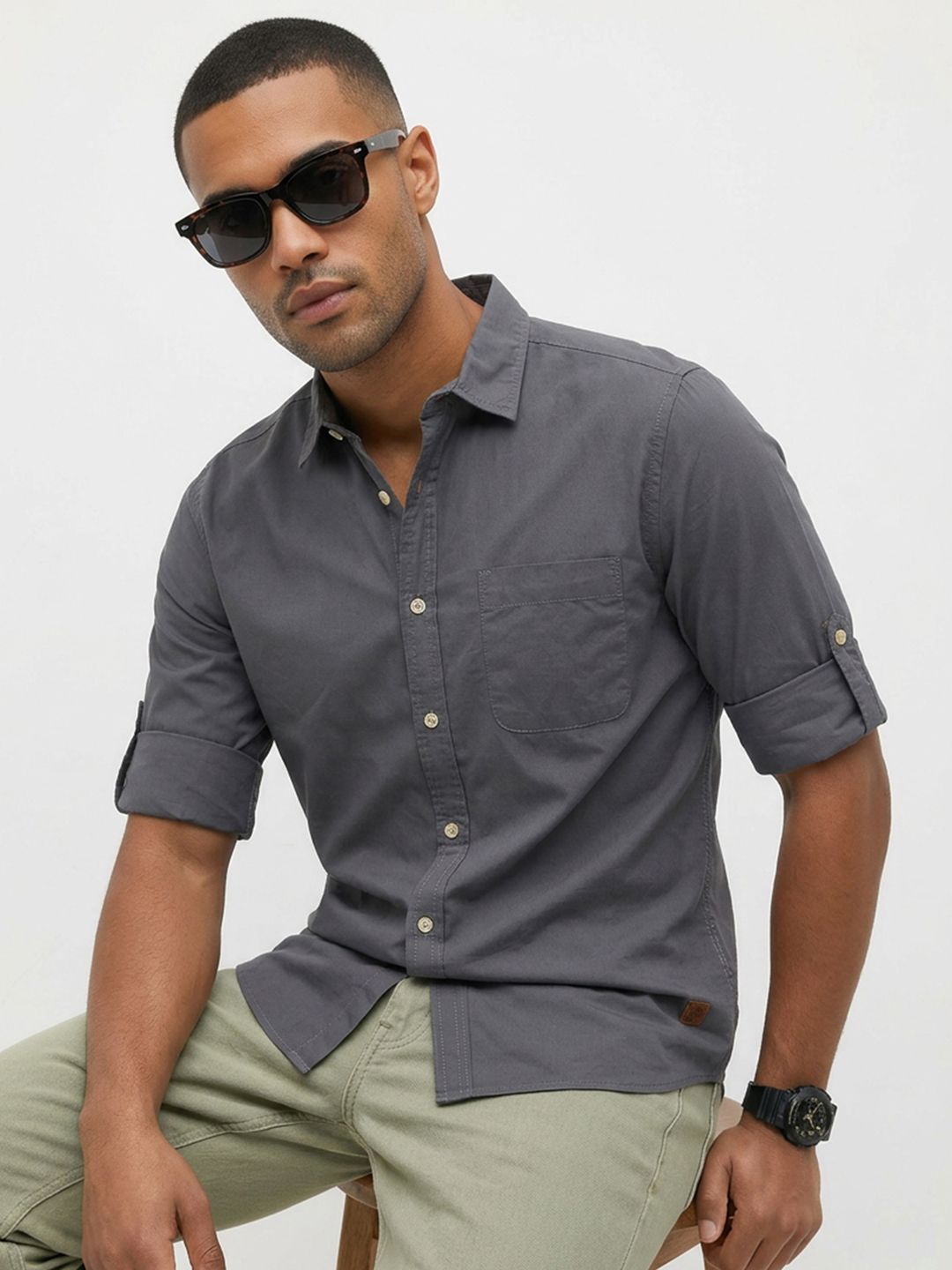 Roadster Life Co. Easy Drape Cotton Shirt