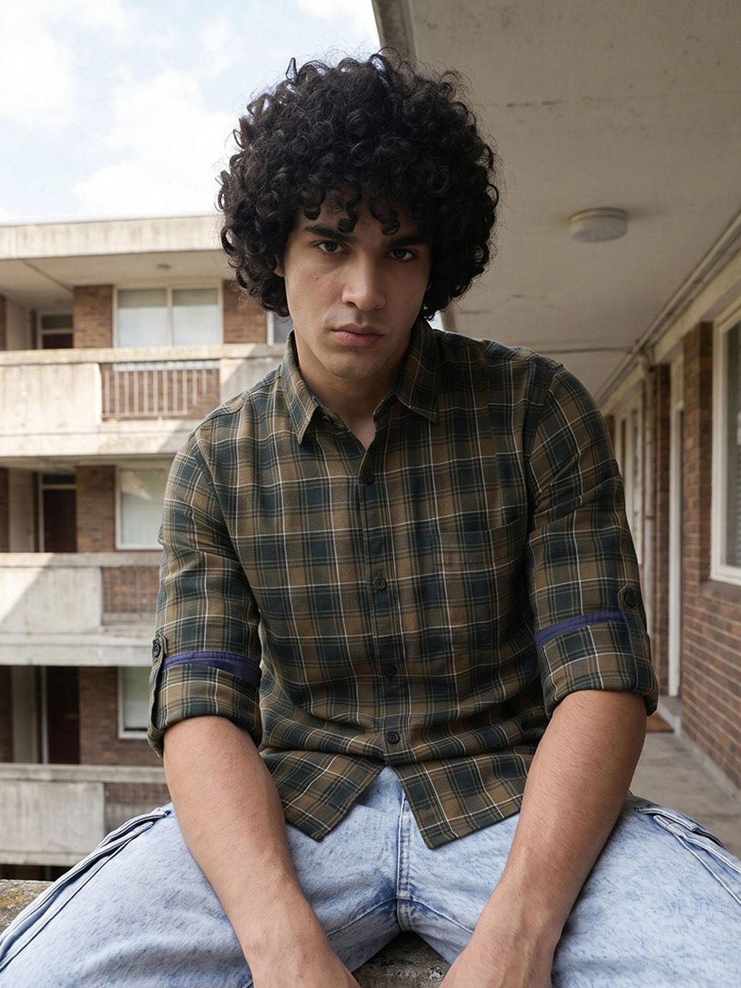 Roadster Life Co. Soft Touch Twill Plaid Casual Shirt