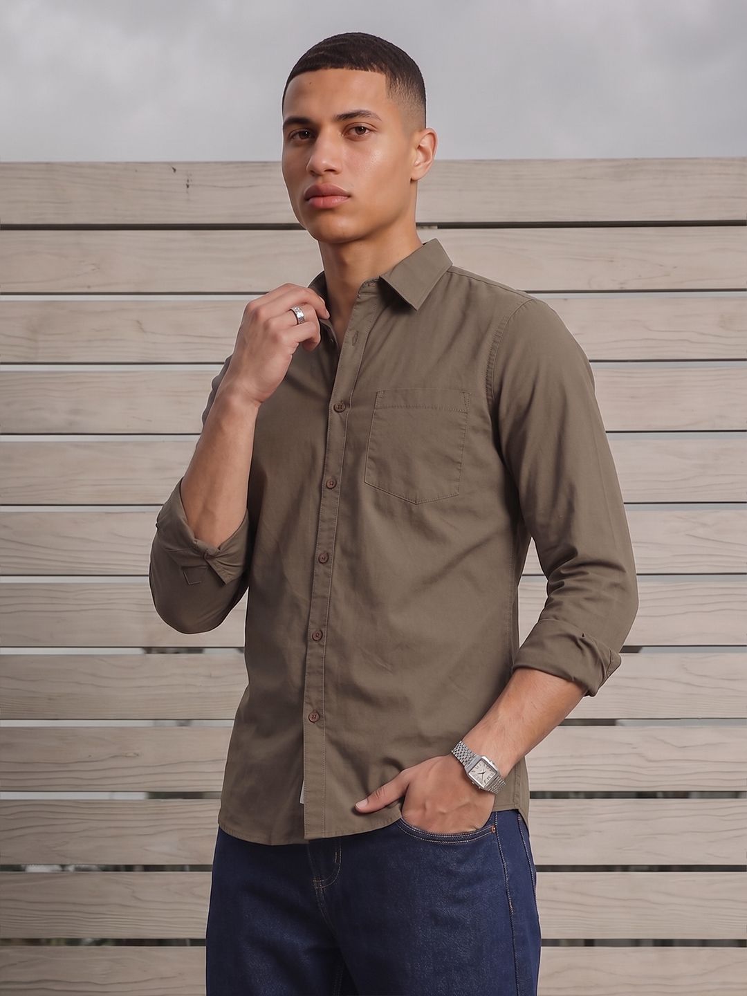 The Roadster Life Co. Pure Cotton Casual Shirt