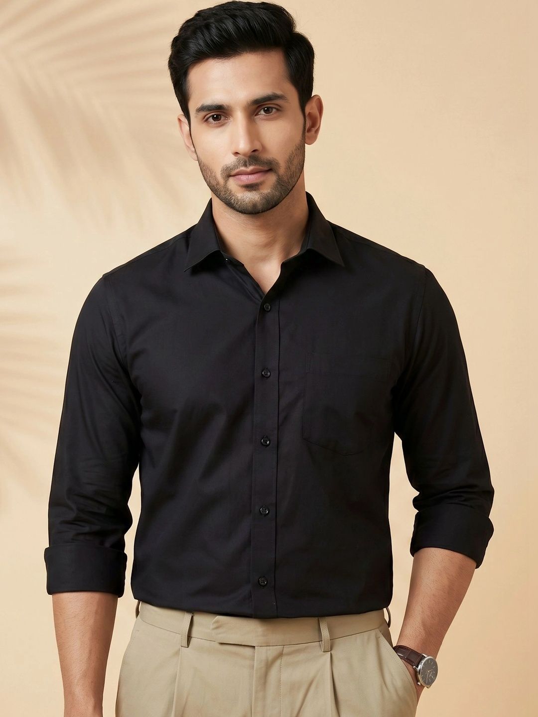Metronaut Men Classic Slim Fit Casual Shirt